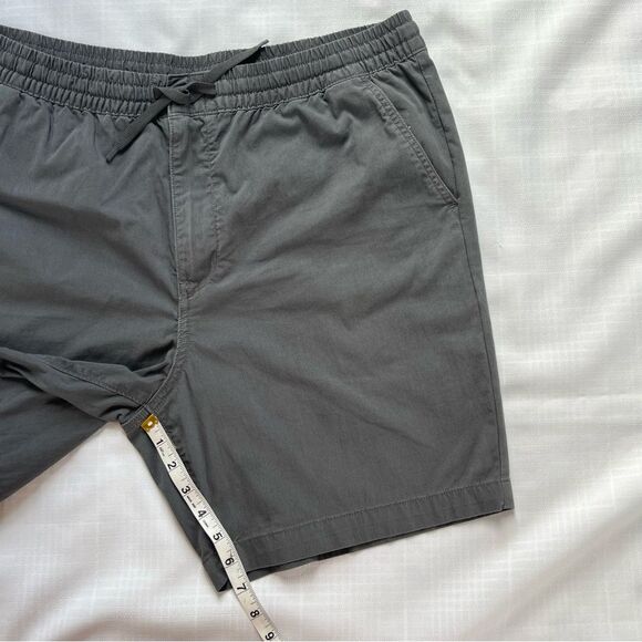 Patagonia Nomader Volley Forge Gray Elastic Waist Drawstring Shorts SZ L - Picture 7 of 11